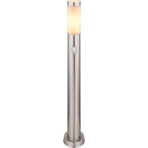 mutoni light, Aussenleuchte Boston Edelstahl 1xE27, Globo Aussenleuchte , 31588S , Opal , Kunststoff , 80 cm , Bewegungsmelder , 004558454506