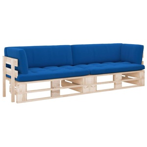 vidaXL, vidaXL 2-Sitzer-Palettensofa mit Kissen Imprägniertes Kiefernholz, vidaXL 2-Sitzer-Palettensofa mit Kissen Imprägniertes Kiefernholz