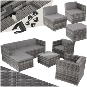 Rattan Lounge Lignano mit 2 Sesseln Rattan Lounge Lignano mit 2 Sesseln
