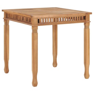 Diverse Hardware, Garten-Esstisch 80x80x80 cm Massivholz Teak