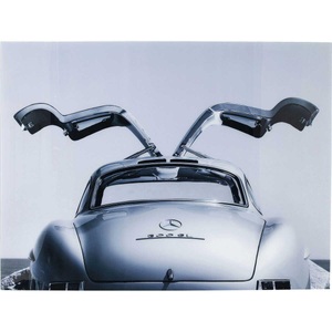 Kare Design, Bild Glas Oldtimer Back 120x160cm, Bild Glas Oldtimer Back 120x160cm