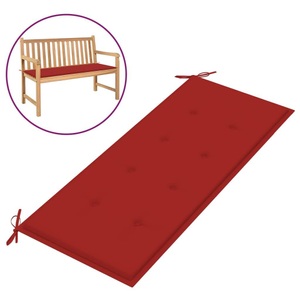 vidaXL, vidaXL Gartenbank-Auflage Rot 120x50x4 cm