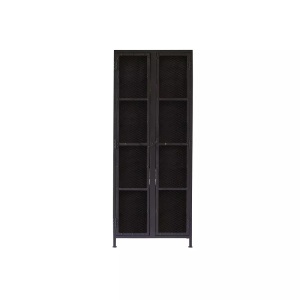 Tikamoon, Kinder-Metallschrank mit Gitteroptik Cléo Kinder-Metallschrank mit Gitteroptik Cléo, Tikamoon - Kinder-Metallschrank mit Gitteroptik Cléo, One Size, Schwarz