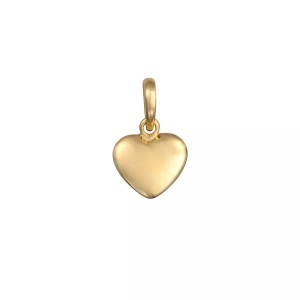 Elli, Anhänger Herz Anhänger Schlicht Damen Gold ONE SIZE, 