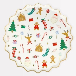 Meri Meri, Teller fröhliche Weihnachten Teller fröhliche Weihnachten, 