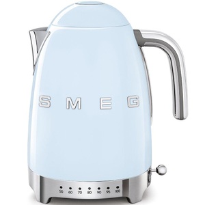 SMEG, SMEG 50's Retro Style Wasserkocher mit Temperatureinstell. pastellblau, SMEG Wasserkocher KLF04PBEU mit Temperaturkontrolle Pastellblau