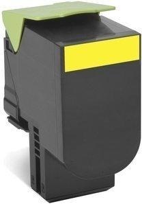 Lexmark, Lexmark 802XY Toner gelb, Lexmark - Toner-Modul return EHY yellow 80C2XY0 CX510 4000 Seiten, One Size