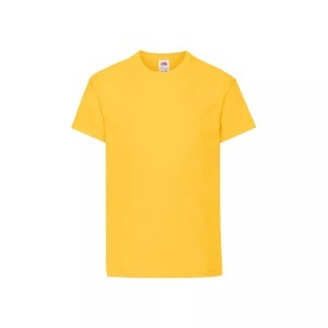 Fruit Of The Loom, Original Tshirt Mädchen Gelb Bunt 128, Fruit of the Loom - Original TShirt, 128, Gelb Bunt