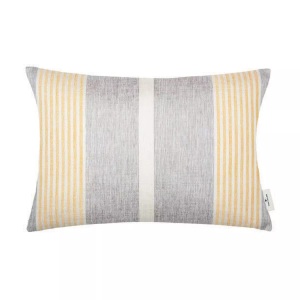 Tom Tailor, TOM TAILOR Kissenhülle »Fresh Stripe«, (1 St.), mit modernem Streifendessin, Tom Tailor Kissenhülle , T-Fresh 75320-040-40-60 , Gelb, Grau, Hellgrau , Textil , Streifen , 40 cm , hochwertige Qualität , 003021129702