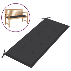 vidaXL, vidaXL Gartenbank-Auflage Anthrazit 120x50x4 cm, vidaXL Gartenbank-Auflage Anthrazit 120x50x3 cm Oxford-Gewebe