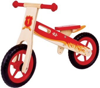 BigJigs, Holz Laufrad Rot, 