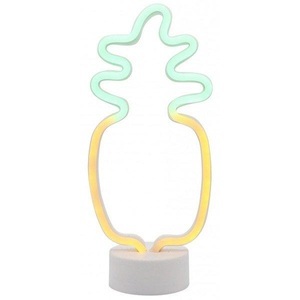 Home, Home - Neonlampe Ananas - Grün und Dunkelgelb, 