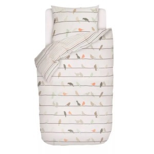 Esprit, Esprit Bettwäschegarnitur Birdies, Esprit - Birdies Bettwäsche Set, 160x210+65x100cm, Multicolor