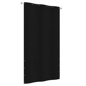 vidaXL, vidaXL Balkon-Sichtschutz Schwarz 120x240 cm Oxford-Gewebe, vidaXL Balkon-Sichtschutz Schwarz 120x240 cm Oxford-Gewebe