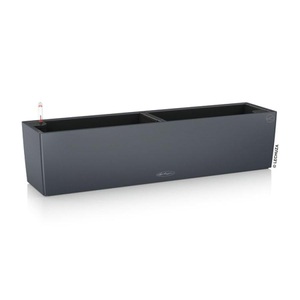 Lechuza, Lechuza - 4er-Set Blumenkästen mit Integriertem Bewässerungssystem Balconera Color 80 - Anthrazit, Balconera Color 80 schiefergrau