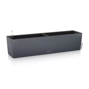 Lechuza, Lechuza - 4er-Set Blumenkästen mit Integriertem Bewässerungssystem Balconera Color 80 - Anthrazit, Balconera Color 80 schiefergrau