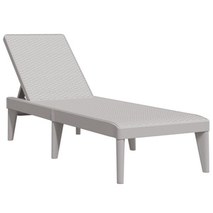 vidaXL, vidaXL Sonnenliege Grau 186x60x29 cm PP, vidaXL Sonnenliege Grau 186x60x29 cm PP