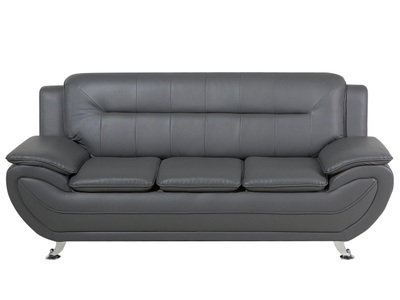 Beliani, 3 Sitzer Sofa aus Kunstleder Modern LEIRA 3 Sitzer Sofa aus Kunstleder Modern LEIRA, 