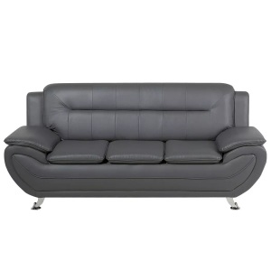 Beliani, 3 Sitzer Sofa aus Kunstleder Modern LEIRA 3 Sitzer Sofa aus Kunstleder Modern LEIRA, 