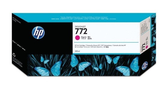 Hp, HP 772 Magenta DesignJet Druckerpatrone, 300 ml, Hewlett Packard Tintenpatrone, rot, No.772, CN629A, (300 ml)
