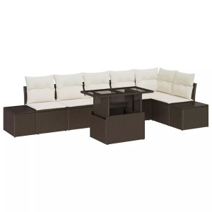 vidaXL, VidaXL - Garten-sofa poly-rattan, One Size, Braun