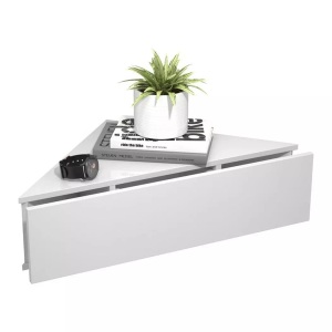 VCM, Holz Wandschublade Nachtschrank Wandboard Eckregal Schublade Konsole Nachttisch Usal S Holz Wandschublade Nachtschrank Wandboard Eckregal Schublade Konsole Nachttisch Usal S, VCM - Holz Wandschublade Nachtschrank Wandboard Eckregal Schublade Konsole Nachttisch Usal S, 60 cm, Weiss