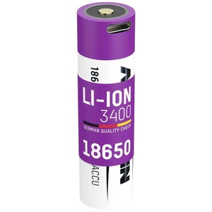 Ansmann, Ansmann 18650-3,4-Micro-USB Spezial-Akku 18650 Li-Ion 3.7 V 3400 mAh, Li-Ion Akku 3.400 mAh, mit Micro-USB Ladebuchse