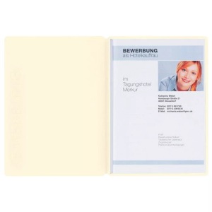 Pagna, PAGNA Bewerbungsmappe A4 22006/09 beige, Pagna Bewerbungsmappe, Solo, 5mm, beige, A4, 22006-09
