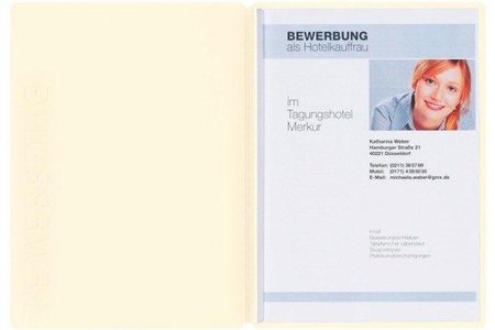 Pagna, PAGNA Bewerbungsmappe A4 22006/09 beige, Pagna Bewerbungsmappe, Solo, 5mm, beige, A4, 22006-09