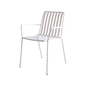 Tikamoon, Lehnstuhl aus Metall white Gaby Lehnstuhl aus Metall white Gaby, Tikamoon - Lehnstuhl aus Metall white Gaby, One Size, Weiss
