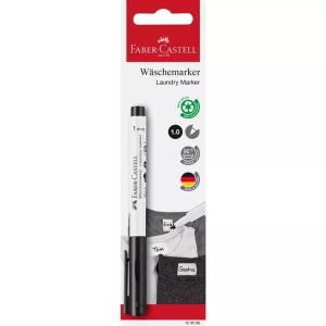 Faber-Castell, FABER-CASTELL Textilmarker 1mm 159596 schwarz