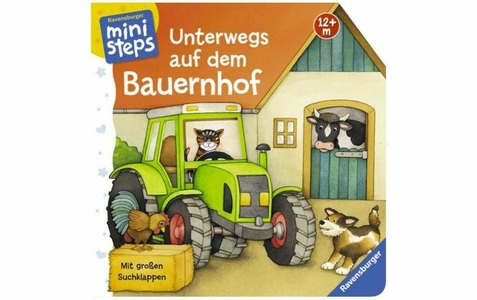 RAVENSBURGER SPIELEVERLAG, Unterwegs auf dem Bauernhof, ministeps: Unterwegs auf dem Bauernhof