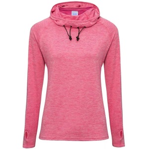 Awdis, AWDIS Funktionstop »Just Cool Damen Girlie Cowl Baselayer Top«, AWDis - Just Cool Girlie Cowl Baselayer Top, für Damen, Pink, Größe XL