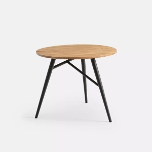 LA REDOUTE INTERIEURS, Runder Esstisch CRUESO für 3 Personen, Eichenholz, La Redoute Intérieurs - Esstisch Crueso für 3 Pers., 3P, Braun