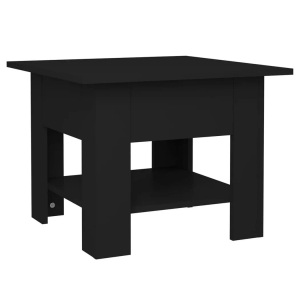 vidaXL, vidaXL Couchtisch Schwarz 55x55x42 cm Holzwerkstoff