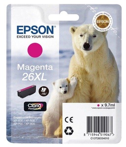 Epson, Epson C13T26334010 - Tintenpatrone, Epson Tintenpatrone, rot, T263340, (700 Seiten)