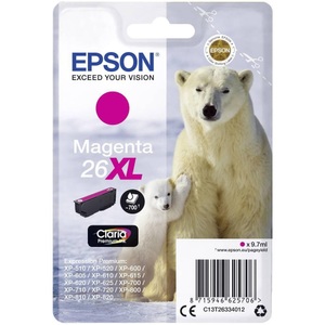 Epson, Epson C13T26334010 - Tintenpatrone, Epson Tintenpatrone, rot, T263340, (700 Seiten)