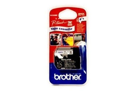 Brother, Brother Ptouch Band Mk-233Bz nicht laminiert blau/weiss, Brother P-Touch, blau auf weiss, 12mm x 8m, laminiert, MK-233BZ, (MK233BZ)
