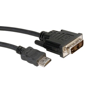 ROLINE, ROLINE Kabel DVI (18+1) ST - HDMI ST 1,0m, ROLINE Kabel DVI (18+1) ST - HDMI ST, schwarz, 1 m