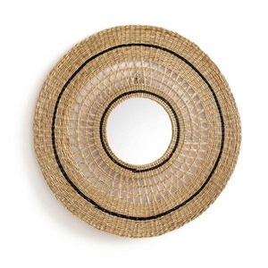 LA REDOUTE INTERIEURS, Runder Spiegel Jutlo, Naturmaterial, 