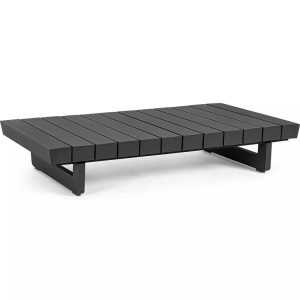 mutoni lifestyle, Garten Beistelltisch Infinity anthrazit 126x74, Garten Beistelltisch Infinity anthrazit 126x74