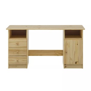 mutoni design, Schreibtisch Kiefer massiv natur 144x54, Schreibtisch Kiefer massiv natur 144x54
