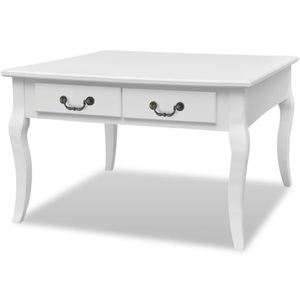 Diverse Hardware, Couchtisch mit 4 Schubladen Weiss, vidaXL Couchtisch mit 4 Schubladen Weiß
