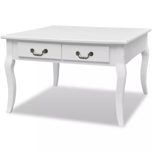 Diverse Hardware, Couchtisch mit 4 Schubladen Weiss, vidaXL Couchtisch mit 4 Schubladen Weiß