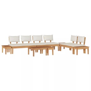 vidaXL, VidaXL - Garten-sofa massivholz teak, One Size, Braun, VidaXL - Garten-sofa massivholz teak, One Size, Braun