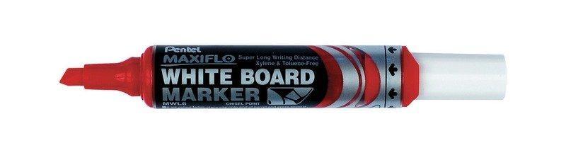 Pentel, PENTEL Whiteb. Marker MAXIFLO 2/6mm MWL6-BO rot