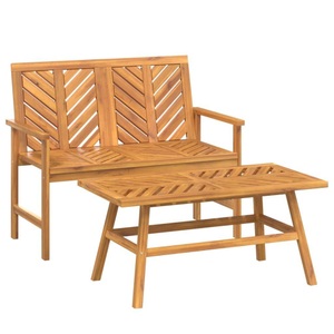 vidaXL, vidaXL 2-tlg. Garten-Lounge-Set Massivholz Akazie