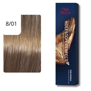 Wella Professionals, Wella Professionals Color Kolestone Perfect ME+ PURE NATURALS 8/01 hellblond natur-asch 60ml, Wella Koleston Perfect Me+ Pure Naturals Haarfarbe 60 ml 8/01 hellblond natur-asch