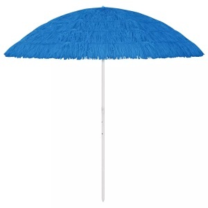vidaXL, vidaXL Strandschirm Blau 300 cm, vidaXL Sonnenschirm Hawaii Blau 300 cm