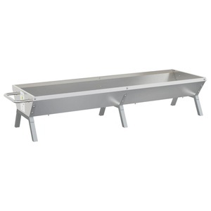 vidaXL, vidaXL Grill Silbern 158x42x31 cm Edelstahl, 